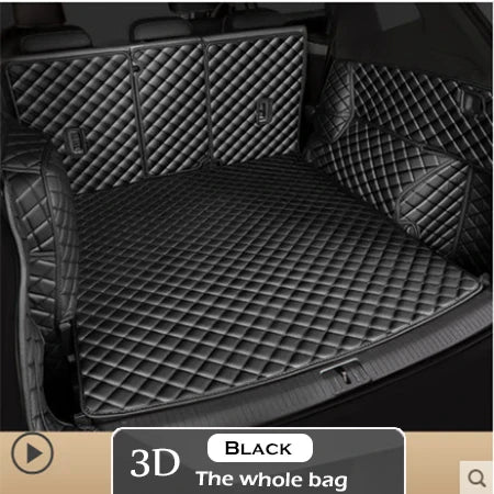 Leather Car Trunk Mat For Tesla Model 3 2019 Cargo Liner Accessories Interior Boot