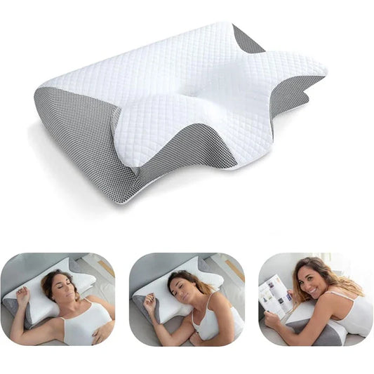 Memory Foam Cervical Pillow – 2-in-1 Ergonomic Neck & Orthopedic Support