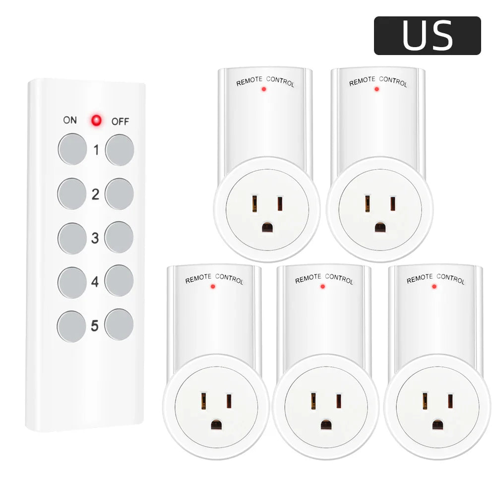 Smart Socket RF 433mhz Wireless Remote Control Outlet Adaptor Wall Electrical Switch Home Lamp For Smart Home EU UK US FR Plug