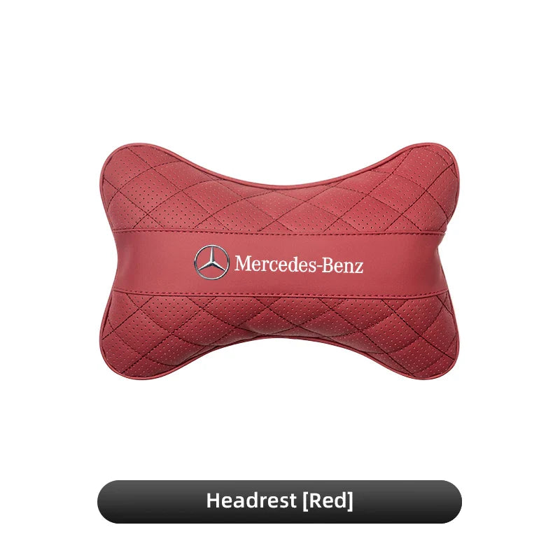 Car Seat Head Support Cushion Lumbar Pillow Interior Accessories For Mercedes Benz AMG Smart W205 C300 W203 W206 W108 W124 W126