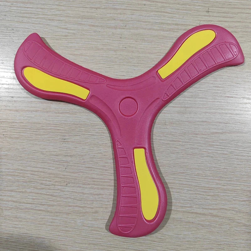 Children Outdoor Sport Flying Disc Soft EVA Touching Boomerang Return Dart Hand Throw Spinner Parent-Child Interactive Game Toys