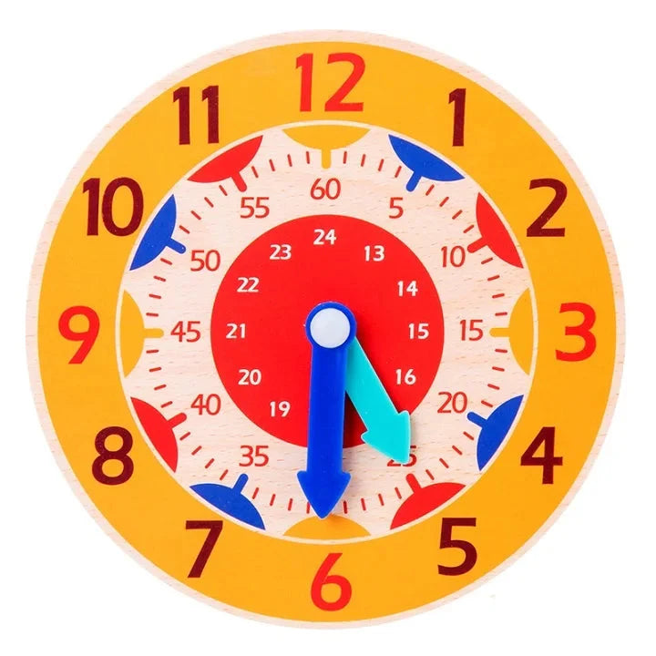 Montessori Wooden Clock Time Learning Toy