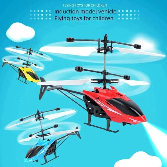 Rechargeable Mini RC Drone Remote Safe Fall-resistant RC Helicopters Drone ChildrenToys(No remote control battery)