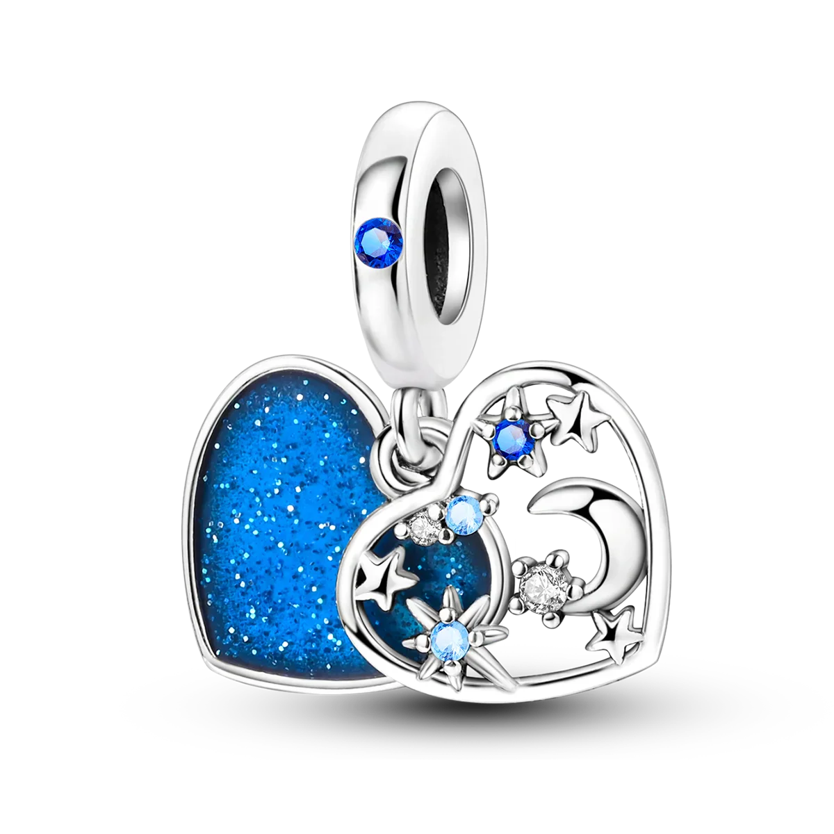 925 Sterling Silver Pink Butterfly & Luminous Firefly Charm – Dangle Bead for Bracelet or Necklace | Elegant DIY Jewelry Gift for Women