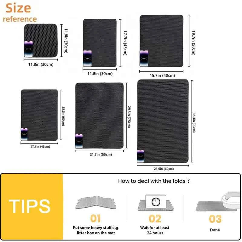 Cat Litter Mat – Waterproof Double Layer For Clean Floors