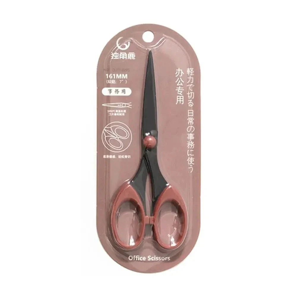 Color Scissors with Stainless Steel Blade - Safe Design for Paper Cutting, Crafts, and Office Use