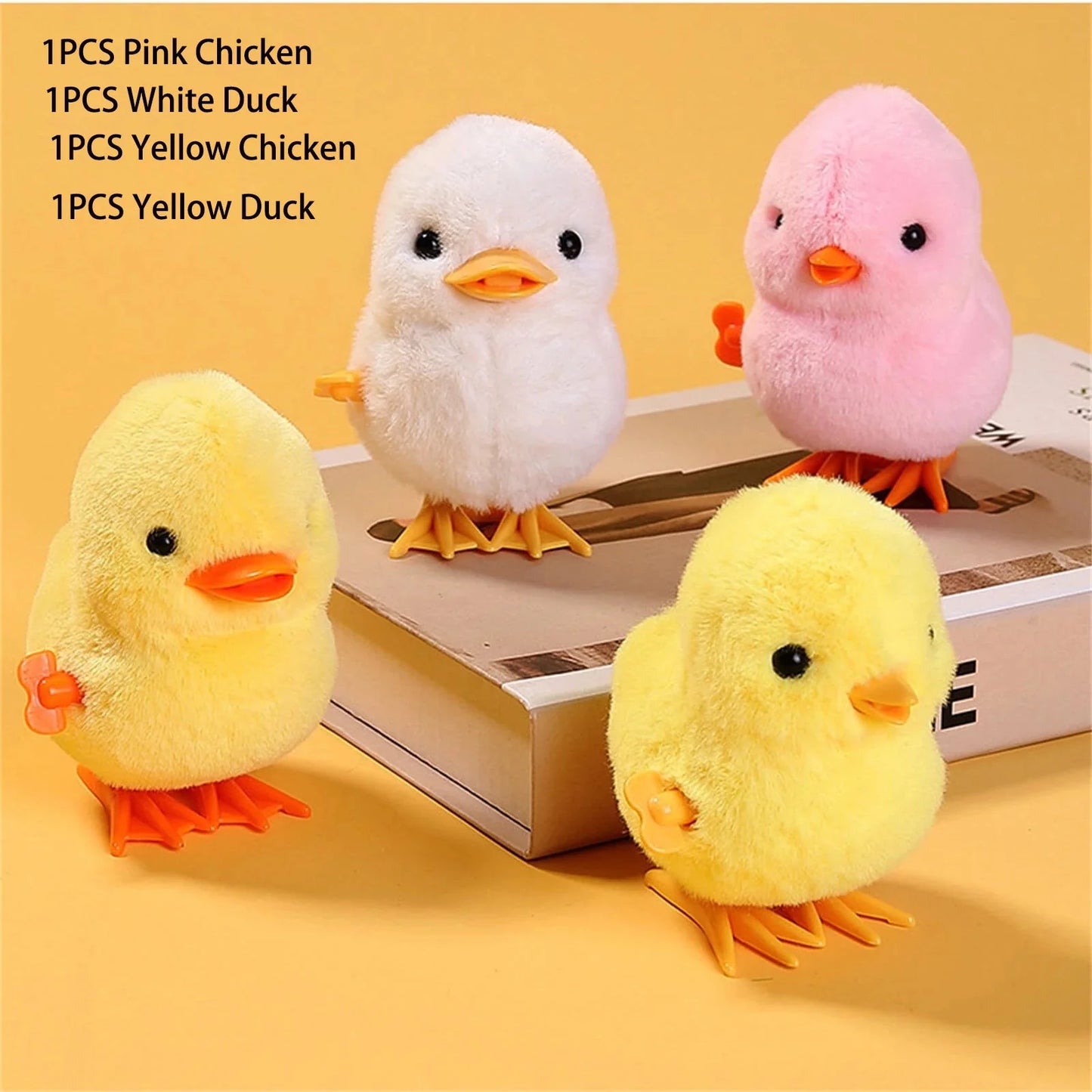 Jumping Chicken Duck Toy, Simulation Plush Jumping Duck Interactive Toy, Small Animal, Birthday Gift