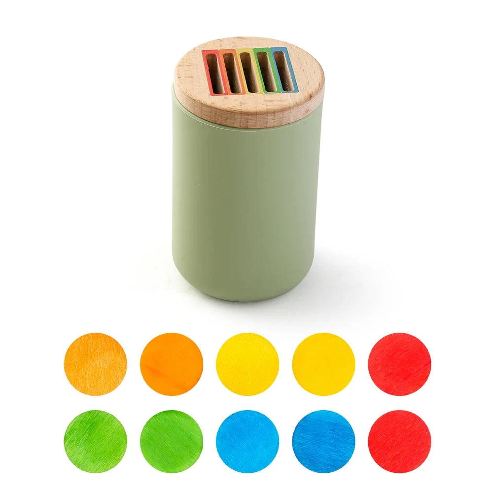 Montessori Silicone Color Matching Bucket Toy