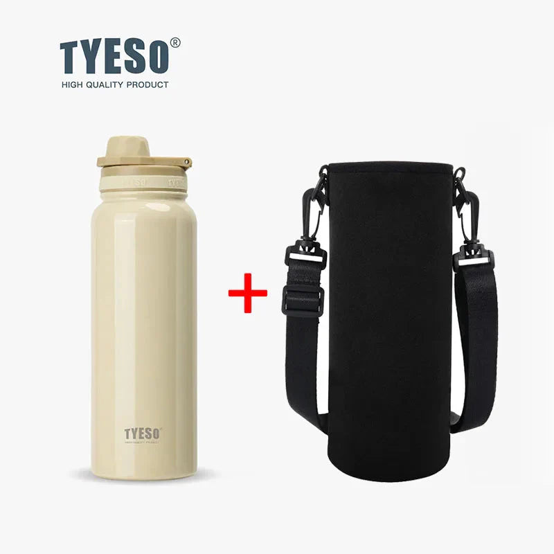 Stainless Steel Insulated Water Bottle (600-1200ml) | Hot & Cold Thermal Tumbler with Handle | Portable Vacuum Flask for Sports & Travel