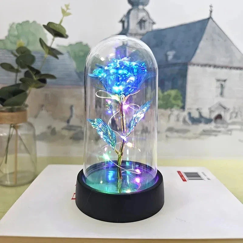 LED Rose Night Light – Realistic Eternal Flower Romantic Decor