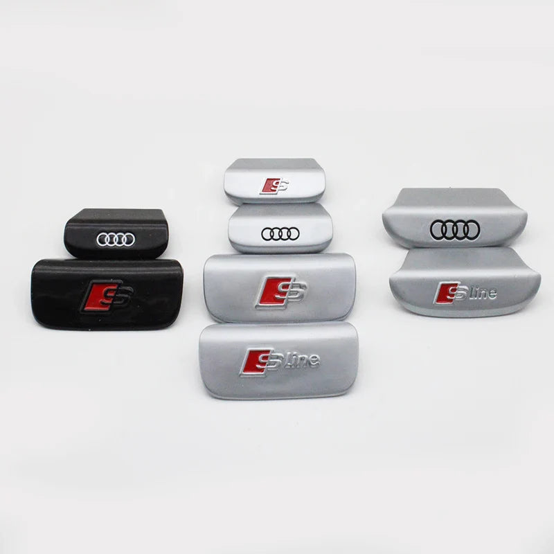 3D Metal Car Steering Wheel Emblem Sticker Interior Badge Accessories For Audi S Line A3 A4 A5 A6 A7 S3 Q5 Q7 Q2 Q3 S3 S4 S8 A8