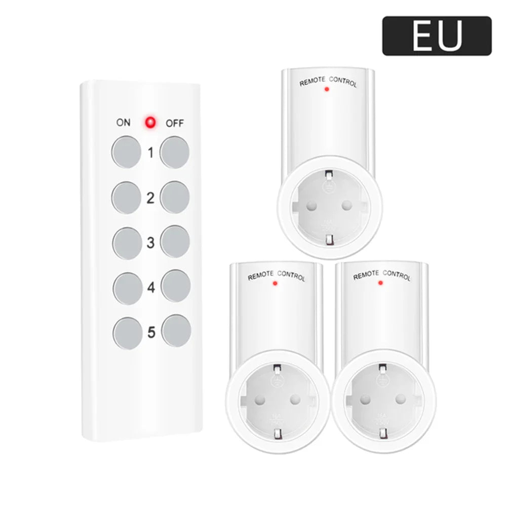 Smart Socket RF 433mhz Wireless Remote Control Outlet Adaptor Wall Electrical Switch Home Lamp For Smart Home EU UK US FR Plug