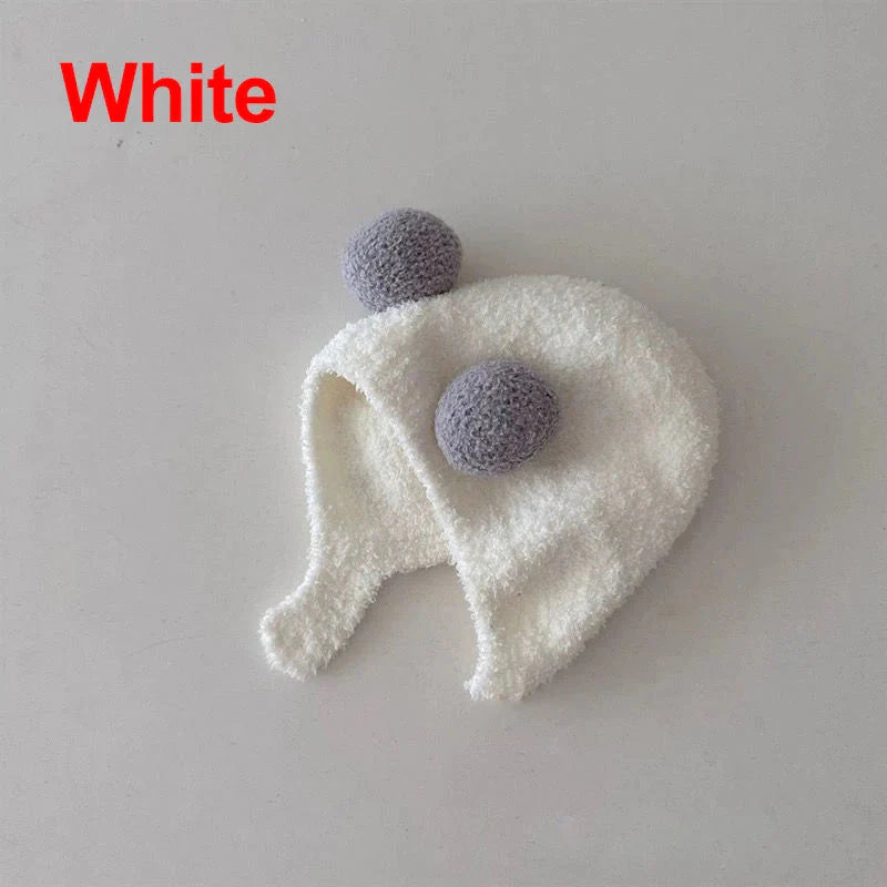Cute Winter Kids Hats for Girls & Boys Soft Wool Fleece Ear Protection