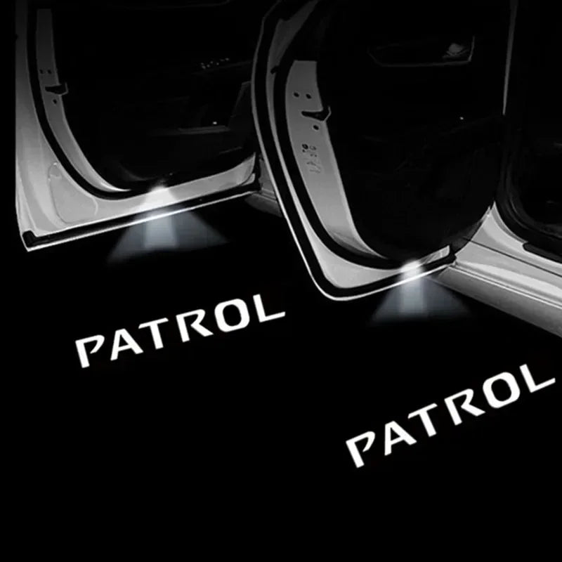 Led Car Door Welcome Light Logo Projector for Nissan Patrol 2010-2021 Ghost Shadow Atmosphere Lamps Auto Accessories