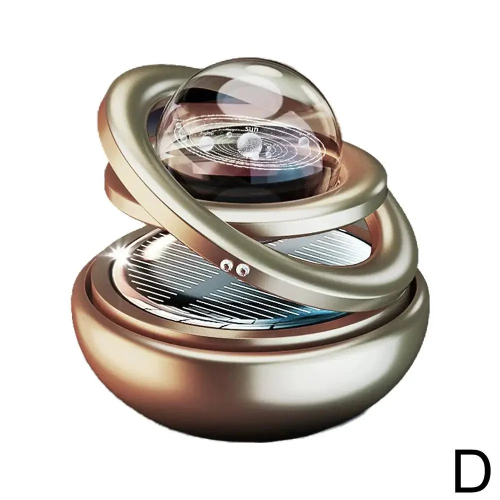 Solar Power Car Perfume – Rotating Aromatherapy Air Freshener & Car Decor