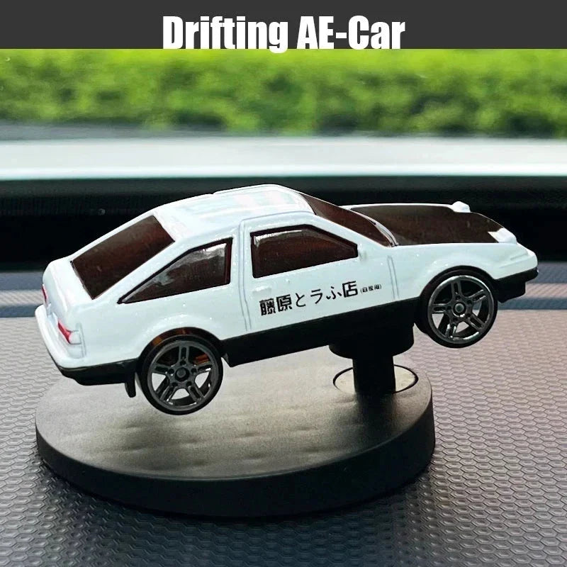 Drift Car Dashboard Toy Model – Swing Turning Sports Car Ornament, Fun Dashboard Decoration for Men & Car Interior Accessories