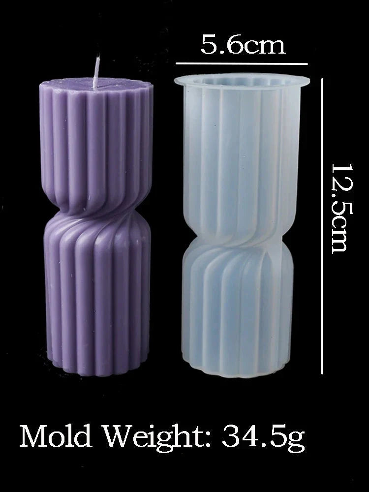Nordic Cylindrical Silicone Candle Mold – Minimalist DIY Candle, Soap & Resin Mold for Home Décor and Gift Crafting