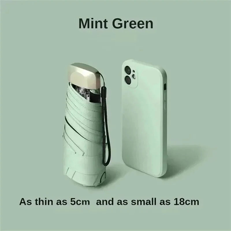 Mini Sun Umbrella – Pocket Folding Rain & UV Protection Parasol