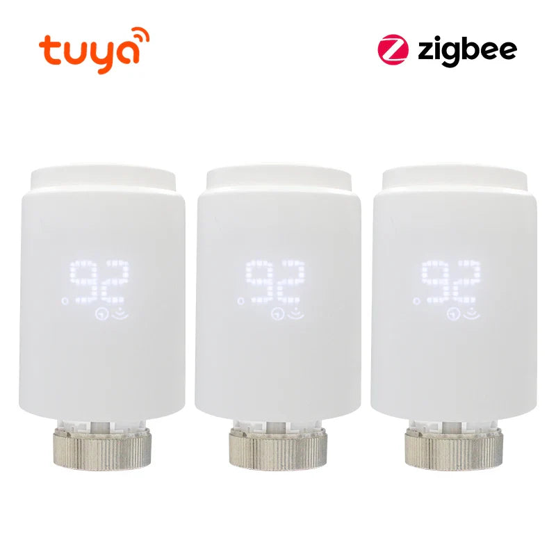 Tuya Smart Home Zigbee 3.0 Thermostatic Valve Radiator Zigbee Thermostat Radiator Zigbee Thermostatic Valve Alexa Google Home