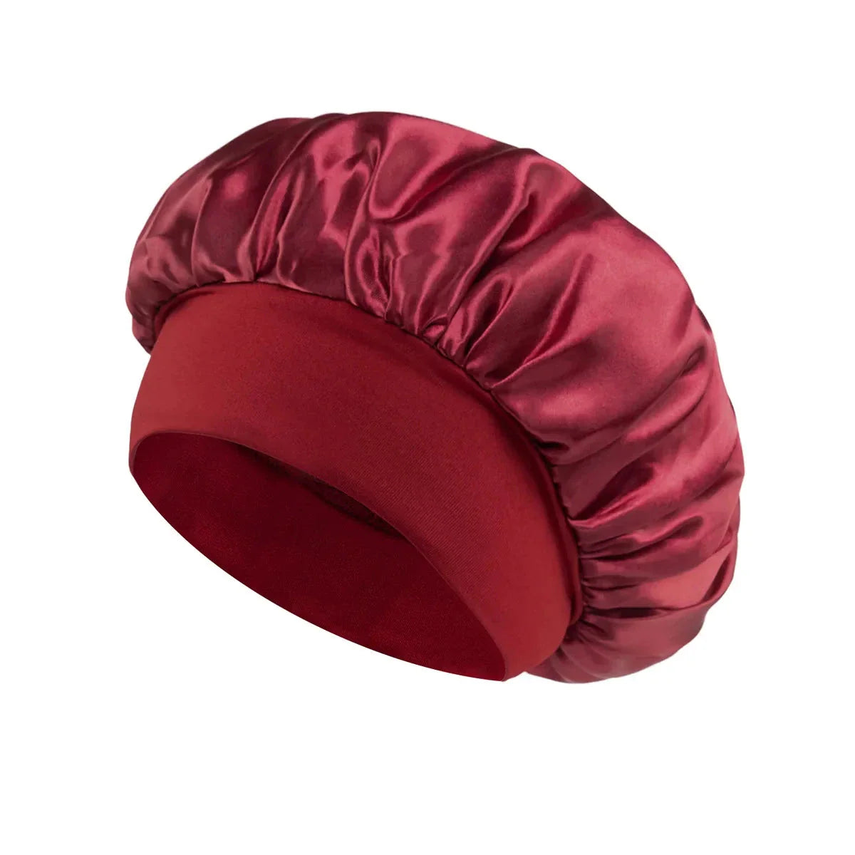 Women’s Satin Bonnet – Wide-Brim Night Sleeping & Hair Care Cap