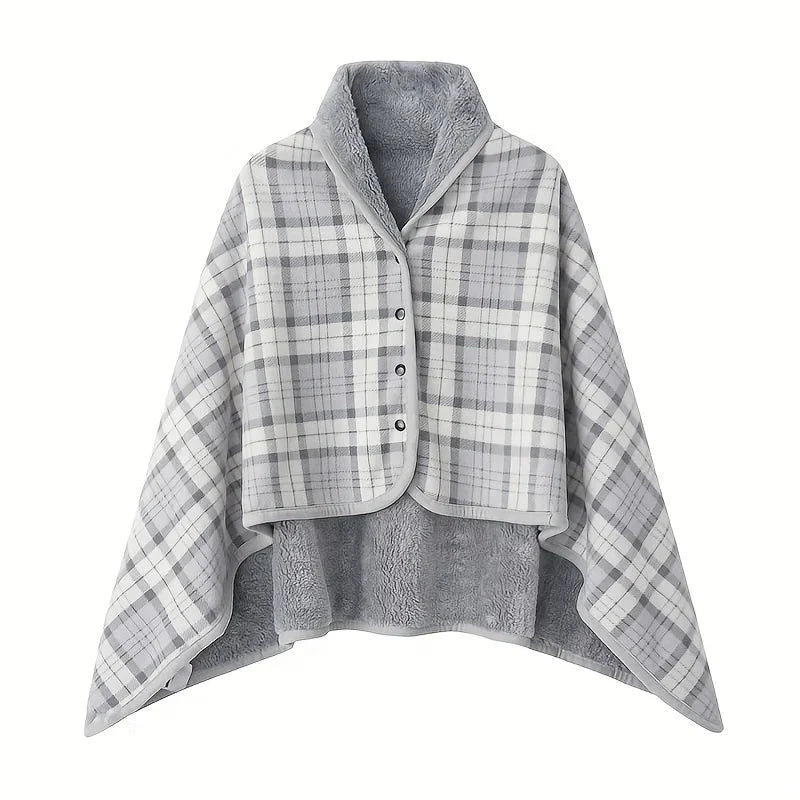 Wearable Blanket Shawl – Flannel Lazy Office Wrap