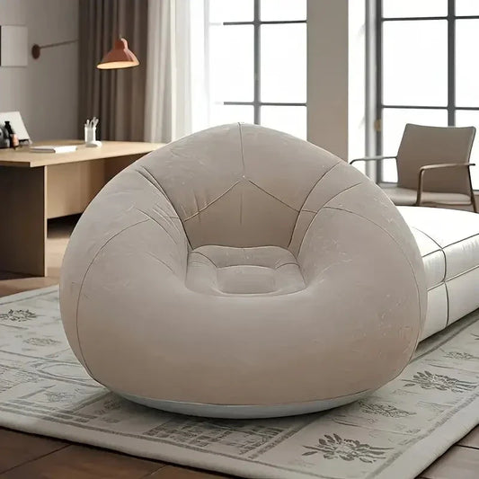 Inflatable PVC Sofa with Air Pump – Outdoor Camping & Travel