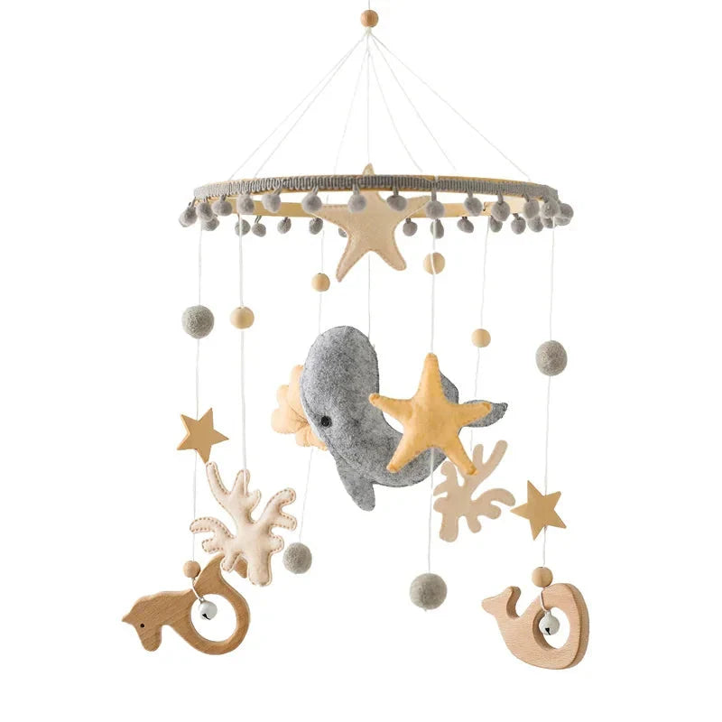 Baby Wooden Bed Bell Bracket Mobile Holder