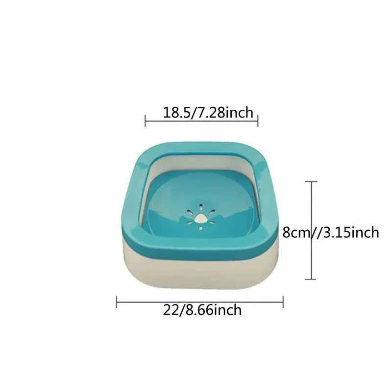 Anti-Splash Dog Water Bowl 1L – Large Non Spill Water Bowl for Dogs