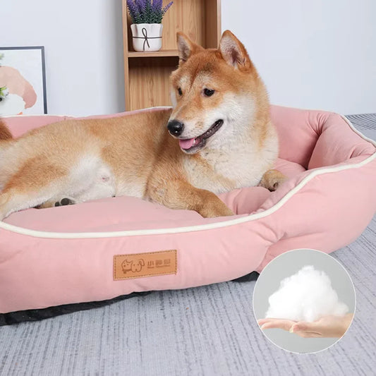 Pet Sofa Bed – Large Dog & Cat Sleeping House | Winter Warm Cushion Mat for Big Pets