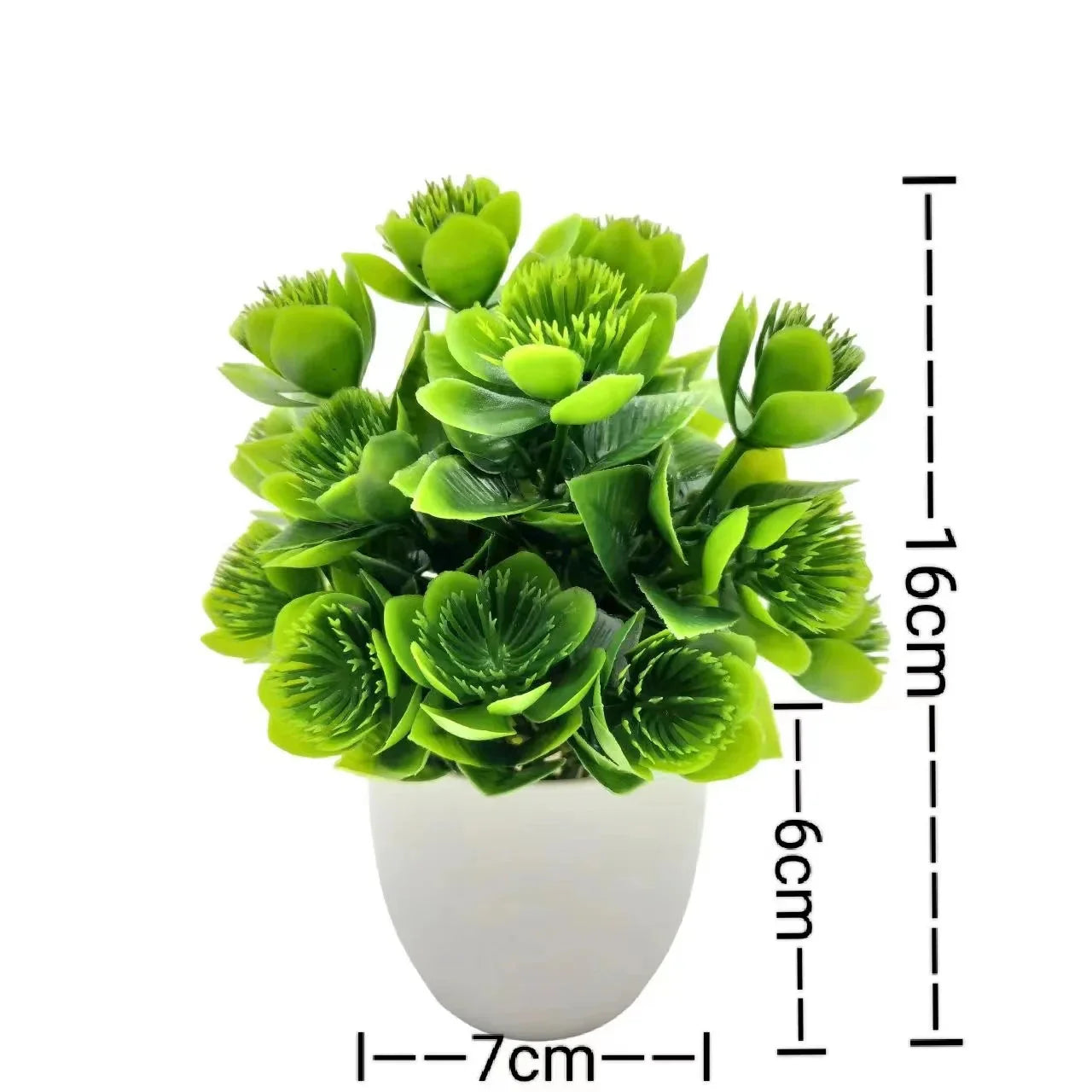 Artificial Plants with Plastic Pots for Home Decor