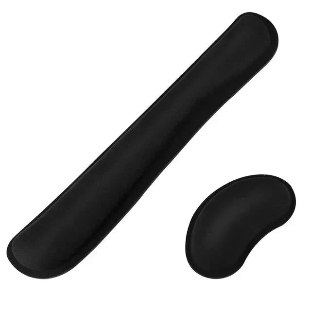 Memory Foam Wrist Rest Kit - Ergonomic Support for Keyboard & Mouse