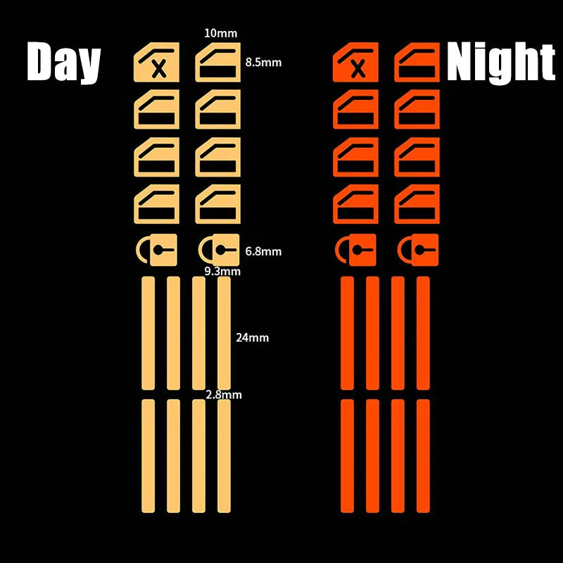 18 pcs/set Luminous Automobile Interior Stickers Universal Car Windows Control Panel Decals Auto Door Window Lift Button Sticker
