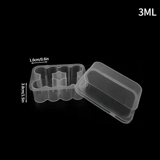 3ML Vial Storage Case Peptide Vial Case Clear Microtube Storage Box Foldable Freezer Tube Box Home Supplies Peptide Case