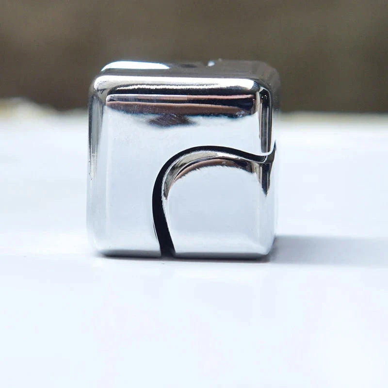 Metal Square Fidget Spinner Cube – Anti-Anxiety Decompression Toy for Stress Relief and Focus