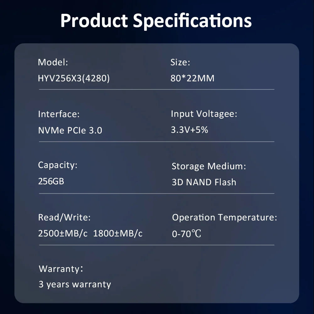 HUADISK 2IN1 2242 2280 NVMe M2 SSD 128GB 256GB 512GB 1TB M.2 PCIe3.0X4 Internal Solid State Drive NVMe HD DISK for DIY PC Laptop