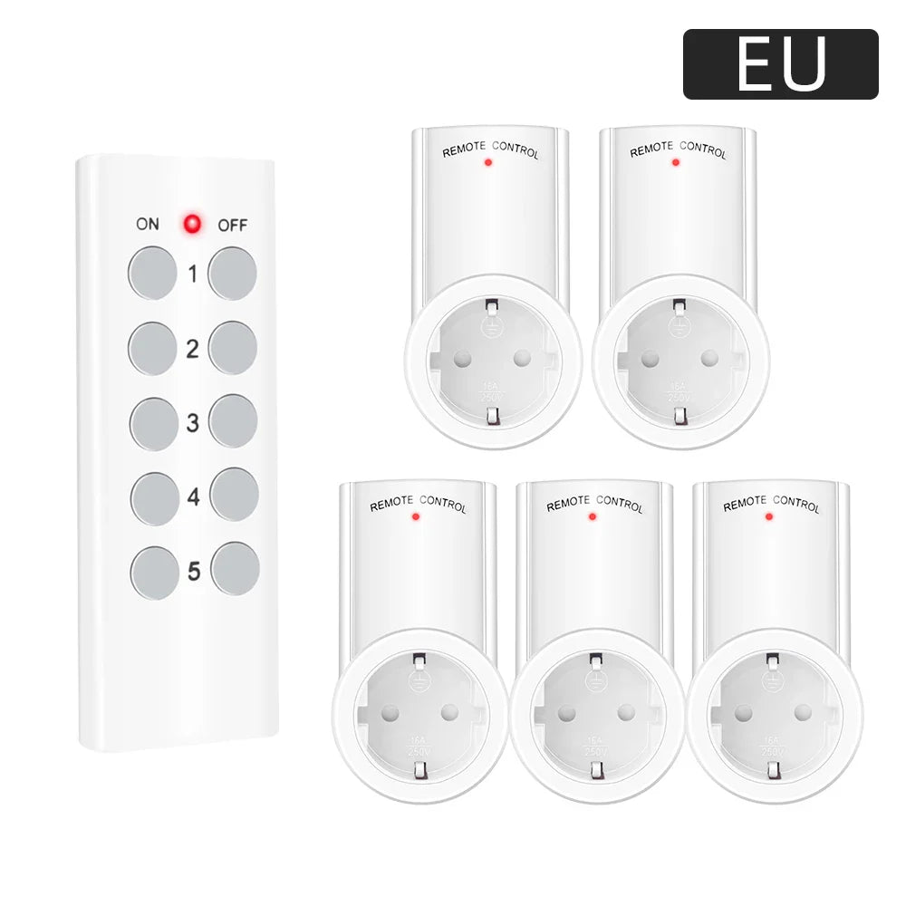 Smart Socket RF 433mhz Wireless Remote Control Outlet Adaptor Wall Electrical Switch Home Lamp For Smart Home EU UK US FR Plug