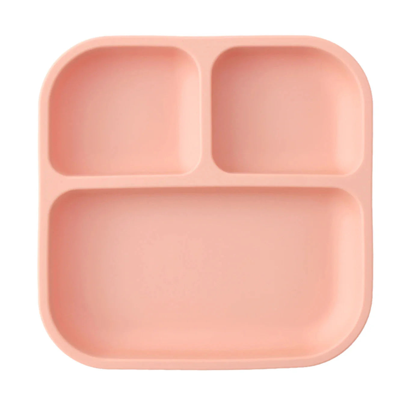 BPA Free Silicone Divided Suction Baby Plate