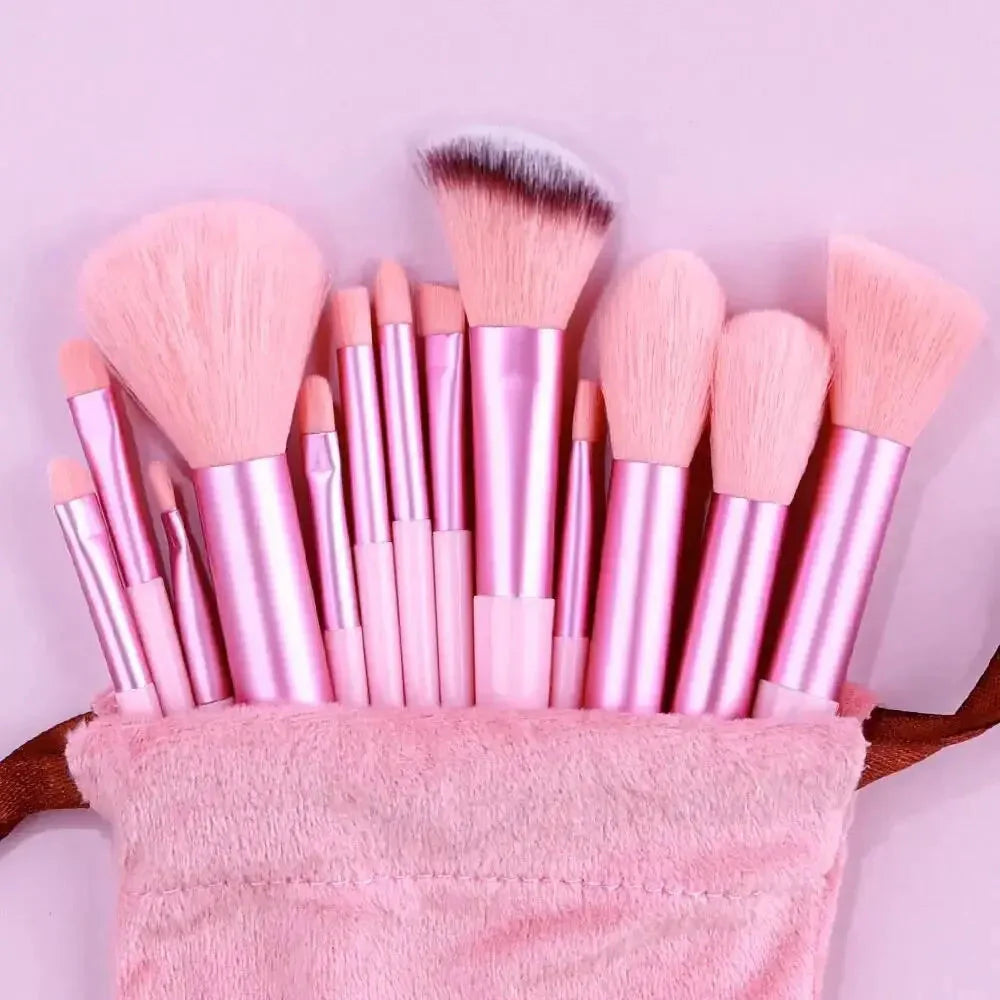 Soft Fluffy Professional Makeup Brush Set - 13-16pcs for Foundation, Eyeshadow, and More