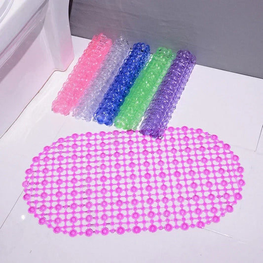 Non-Slip Bathroom Mat with Suction Cups – Massage Bath Tub Shower Rug