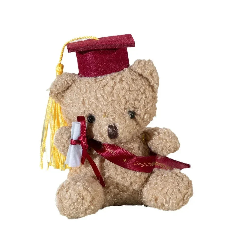 Doctor Teddy Bear Plush – Small Sitting Doll Pendant Gift for Kids