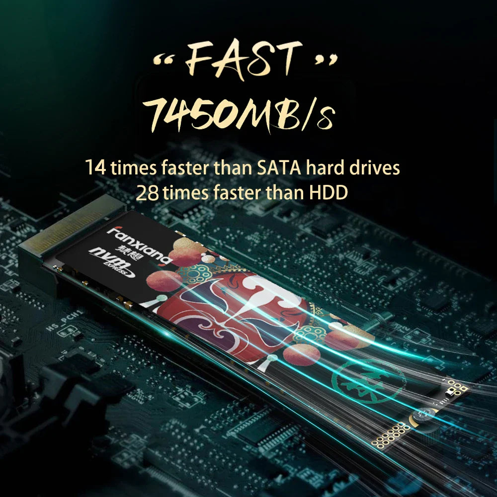 Fanxiang M.2 SSD Hard Disk 1TB 2TB 4TB 7400MB/s NVMe M2 SSD PCIe3.0/4.0 Internal Solid State Drive Local Delivery S500 Pro/S790