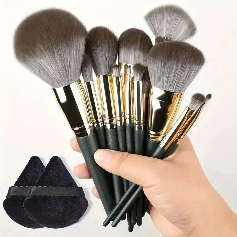 Soft Fluffy Professional Makeup Brush Set - 13-16pcs for Foundation, Eyeshadow, and More