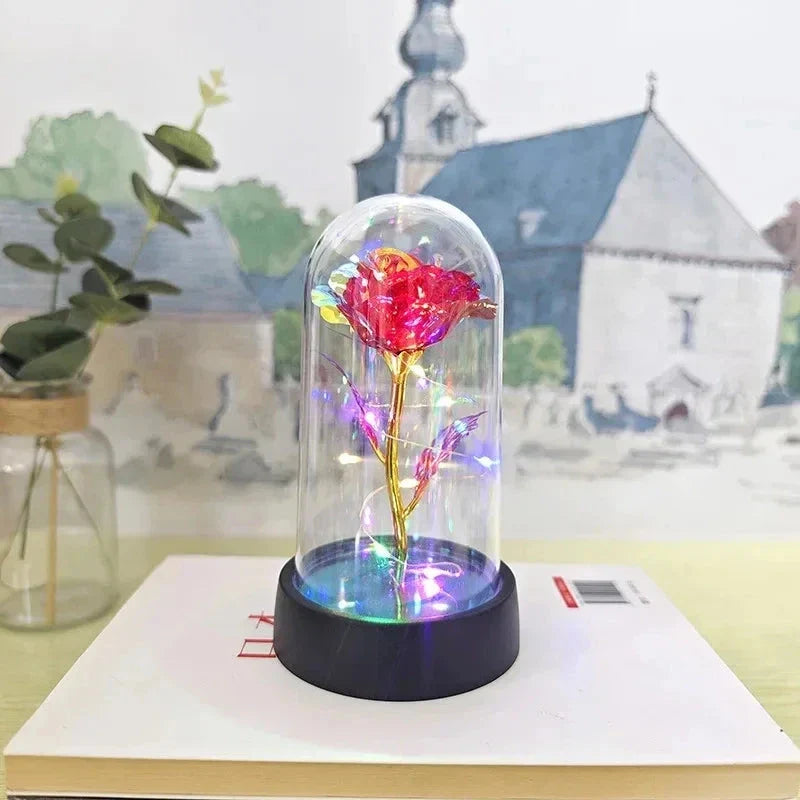 LED Rose Night Light – Realistic Eternal Flower Romantic Decor