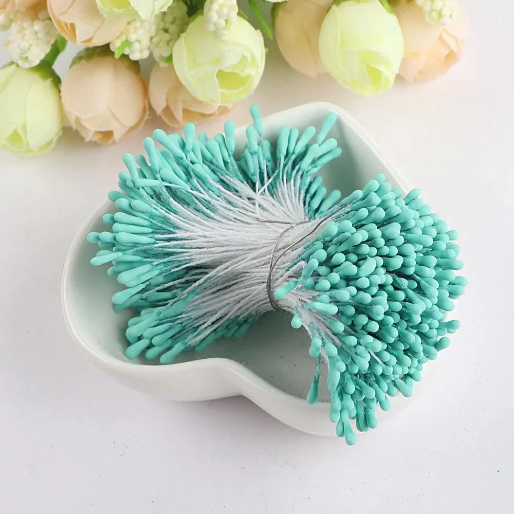400/800pcs Flowers Stamen 55mm DIY Artificial Flowers Wreath For Wedding Party Home Decor Flower Core Stamen Flower Accessories