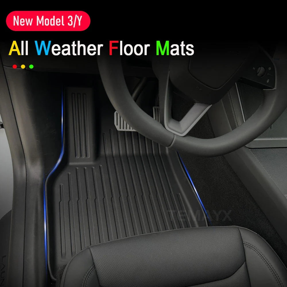 for Tesla Model Y Juniper 2025 2026 Car Floor Mats Cargo Liner Trunk Mats Backrest Kick Pads Protection Car Interior Accessories
