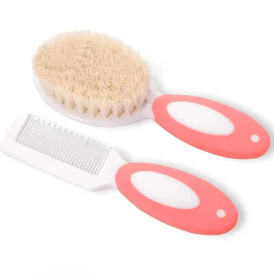 Baby Hair Brush Set – Soft Silicone Bristle Comb for Newborns