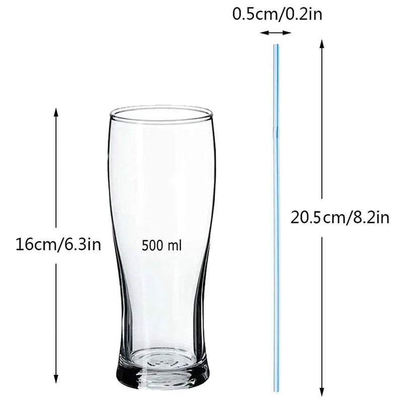 50-1000Pcs Multicolor Drinking Straws – Milk Tea & Party Supplies