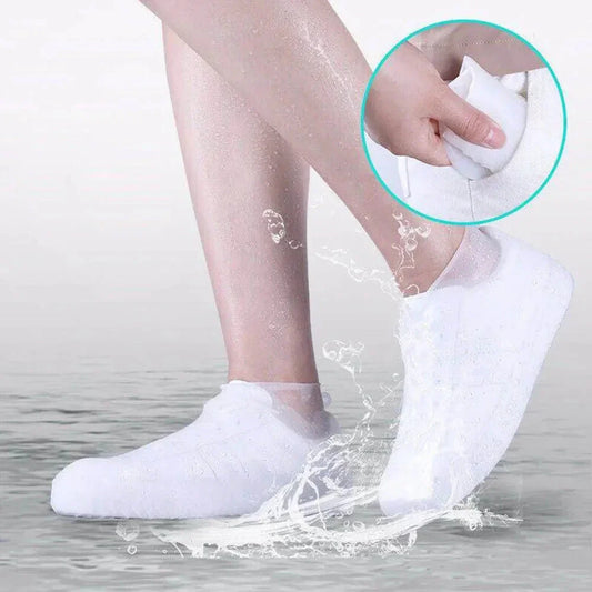Reusable Silicone Waterproof Shoe Covers – Non-Slip Rain Boot Overshoes