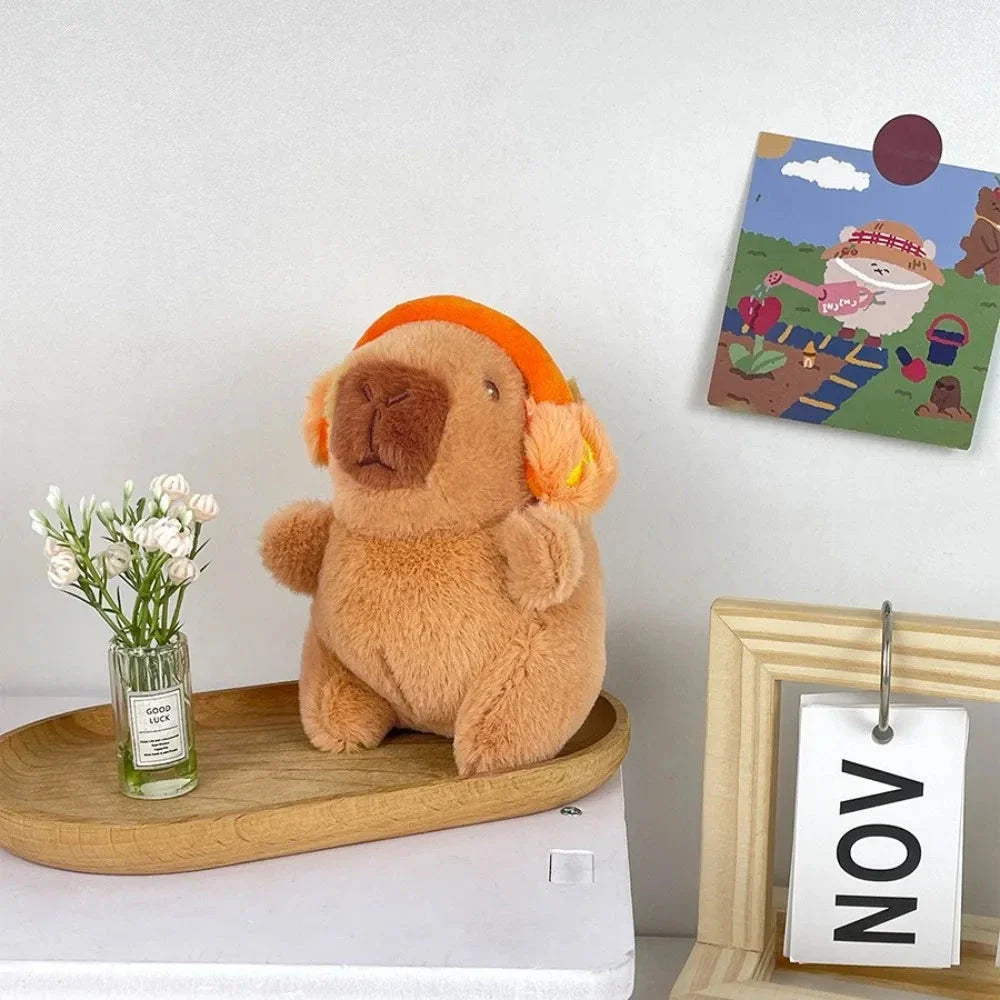 Cute Capybara Plush Toy Hoodie – Small Winged Stuffed Doll for Kids