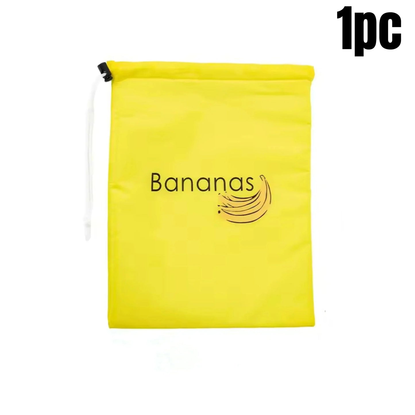 Durable Yellow Banana Storage Bag – Insulated Fresh-Keep Drawstring Bag for Fruits & Vegetables | Reusable Banana Preservation Pouch